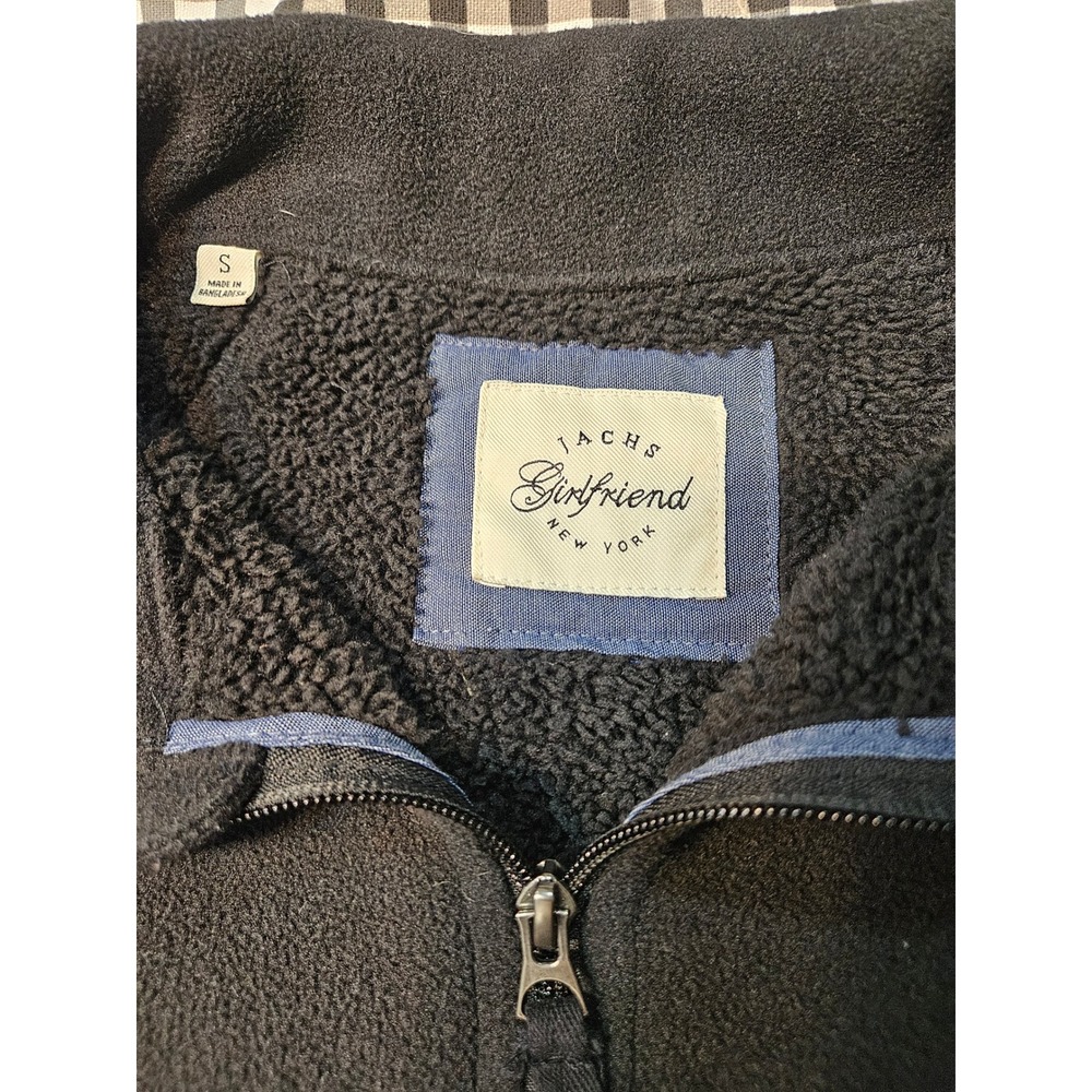 JACHS Girlfriend New York Bl Fleece Sherpa Lined Quarter Zip Pullover Women's Sm